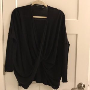 Press Long Sleeve Wrap Sweater